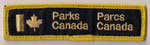 (9)  Parks Canada - Parcs Canada  (English / Anglais)  (Contour jaune / Yellow border)  (Ancien / Obsolete)