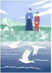 装画練習・葉室麟「潮騒はるか」から
