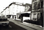 Die Kreuzung Klybeckstrasse/Bläsiring mit der Garage P.Chabeau, vormals Post (PTT), 1983