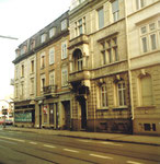 Die Häuserreihe an der Missionsstrasse gegen den Burgfelderplatz, 1983
