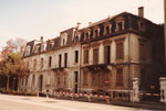Häuserreihe am Steinengraben, die für einen Neubau der National-Versicherung geopfert wurden, 1983