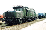 Die starke Elektro-Lokomotive der BR E-194 181-4 beim Bad.Bahnhof Basel, 1979