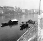 Ein romantisches Foto von der Münsterfähre im Jahre 1958 (Fährimaa Karl Städeli)