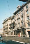 Das markante Gebäude der ehemaligen BIZ an der Centralbahnstrasse, 1975