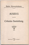 B.St.B. Auszug Cirkular-Sammlung, 1907