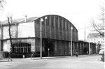 Die grosse Kongresshalle 8 (Basler Halle) am Riehenring 1975 (Diese Halle wurde auch für Handballspiele der Basler Handballclubs RTV, KV und ATV benutzt)