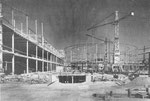 Bau der Rundhofhalle der Schweizer Mustermesse durch das Baugeschäft Ed.Züblin, 1953 (Foto?)