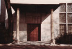 Eine hintere Eingangstür zum Kunstmueseum Basel, 1983