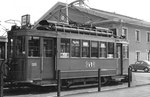 der Trammotorwagen Be 2/2 Nr.203 auch vor dem Depot Dreispitz, aber im Jahre 1970