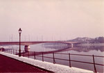 Die Johanniterbrücke im Winter 1975