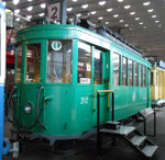 43 Jahre später - der gleiche Trammotorwagen Be 2/2 Nr.202 im Verkehrshaus Luzern im Oktober 2015 