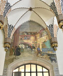 Hauptpost Basel mit dem Wandbild «Das alte Kaufhaus vor dem Jahr 1853», Foto Juni  2021