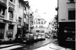 Die Gerbergasse vor der langersehnten Umgestaltung zur Fussgängerzone im Jahre 1975