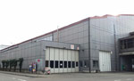 Blick von der Schönaustrasse/Isteinerstrasse gegen die ehemalige MUBA-Halle 6, Februar 2020