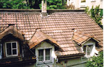 Das Dach des Hinterhauses am Bläsiring 129, 1983
