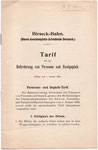 Birseck-Bahn Tarif, 01.01.1904