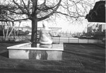 Der Gelpke-Brunnen und ein Blick ins Hafenbecken 1 im Jahre 1974 (Dieser Brunnen wurde auch für das Gautschen der Drucker und Setzer der Druckereien Hutter und Dietrich verwendet)