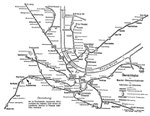 Übersichtsplan der Basler Strassenbahnen ca.1910