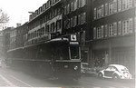 Der Tramzug Be 4/4 Nr. 419 auf der Linie 4 an der für den Autor damals wichtigen Haltestelle Bläsiring im Jahre 1970