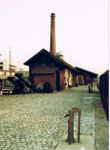 Der Bahnhof St.Johann mit der Verladerampe für Güter, 1983