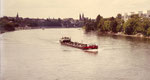 Das Tankschiff «Primula» der Schweizerischen Reederei in Basel auf Bergfahrt Richtung Auhafen, 60er-Jahre, Foto: ??? Franz Bachmann??