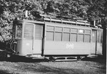 Der Trammotorwagen Be 2/2 Nr. 171 in der Abstellanlage Eglise, 1971