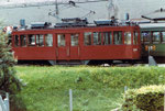 Der Instruktionsmotorwagen Nr.2060 mit Mitteleinstieg in der Freiluft-Abstellanlage Wiesenplatz, 1972