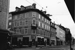 Das markante Eckhaus mit dem Eisenwaren- und Haushaltgeschäft "BECK" (Beck-Bartenbach) an der Kreuzung Feldbergstrasse/Hammerstrasse im Jahre 1972