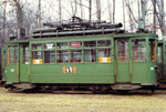 Der Trammotorwagen Be 2/2 Nr. 162 auf einem der vielen Abstellgeleisen im Eglisee, 1972