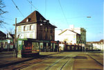 Ansicht der Häuserreihe an der Viaduktstrasse mit dem ehemaligen «Restaurant Viadukt«, 1980