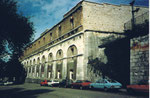 Die gewaltige Stützmauer beim Erdbeergraben und beim Zolli-Parkplatz 1980
