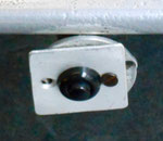 Der berühmteste Druckknopf Basels: der Modelleisenbahnladen Bercher&Sternlicht am Spalenberg 45, Juni 2018