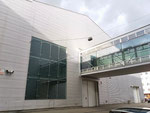Die verkleidete MUBA-Halle 6  an der Maulbeerstrasse, Februar 2020