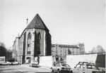 Blick Richtung Kasere und der ehemaligen Klosterkirche Klingental, 1982