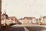 Die Mittlere Brücke mit Blick gegen die Grossbasler Seite, 1983 