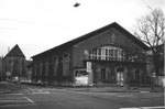 Die grosse Kasernenturnhalle beim Klingental und der Klybeckstrasse, 1983