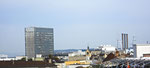 Blick gegen die Novartis mit dem ehemaligen CIBA-Hochhaus, 2015