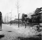 Die Schwarzwaldallee und der Bad.Bahnhof im strengen Winter 1962