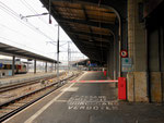 Blick von Bahnhof SBB gegen den SNCF-Bahnhof, 2016