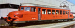 Der legendäre «Rote Pfeil» der SBB (RBe 2/4 Nr.1005) weilte im Jahre 1985 zu Besuch in Basel im Güterbahnhof Wolf.  Foto:SBB