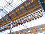 Blick in den ersten Teil der neu renovierten Bahnhofhalle vom Bahnhof Basel SBB - eine Meisterleistung der SBB - Februar 2020