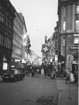 Blick vom Marktplatz in die Freie Strasse mit der wunderbaren Weihnachtsbeleuchtung, 1982