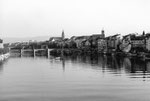 Stimmungsfoto vom Rhein mit Blick gegen die Mittlere Brücke 1970
