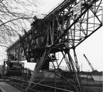 Renovation des Krans der RGU Rheinischen Güterumschlags (vorm.Rheinische Kohlenumschlags AG) im Hafenbecken 1 im Jahre 1979