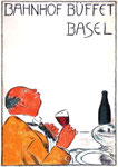 Das sentsationelle Plakat der 50er-Jahre für das Bahnhofbuffet Basel