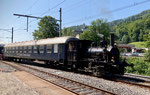 Dampflokomotive Nr. 2 in der Klus, Juli 2021