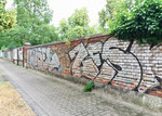 Die ehemalige Mauer zum Horburg-Gottesacker  -  darum der Name der Mauerstrasse, 2018