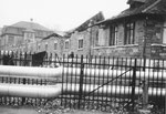 Der Schlachthof während des Abbruchs. Bild vom St.Johanns-Rheinweg, 1980