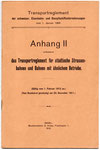 Transportreglement Schweiz.Eisenbahn und Dampfschiffunternehmungen 1.Januar 1894, Anhang II, gültig vom 1.Februar 1912 an.