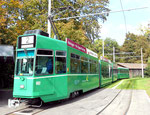 Trammotorwagen Be 4/4 Nr.662 an der Endhaltestelle Eglisee im Oktober 2015